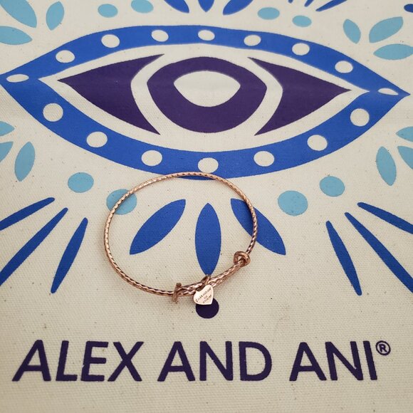 Alex and Ani Rose Gold Bracelet Bangle VCG 78 - Picture 3 of 4